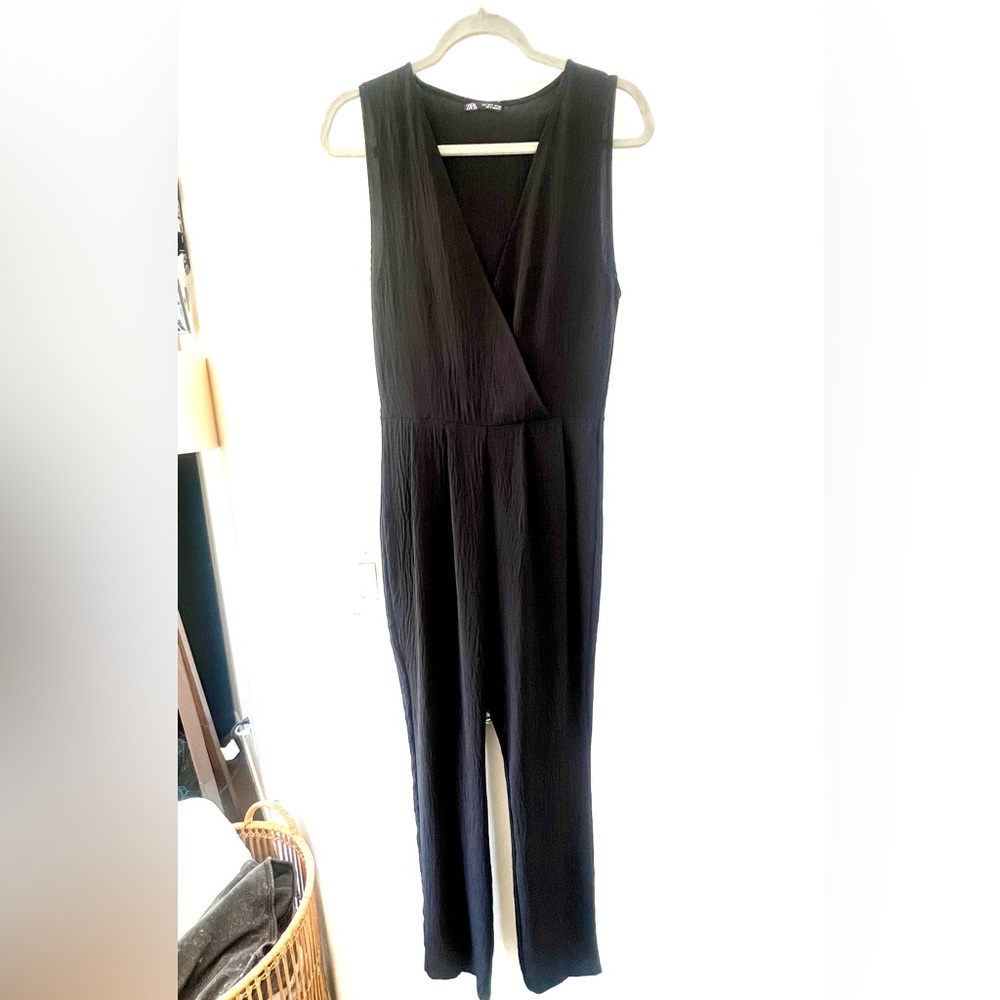 Zara Black Jumpsuit, size S